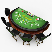 Preview image for 3D product Casino Blackjack Table - Green