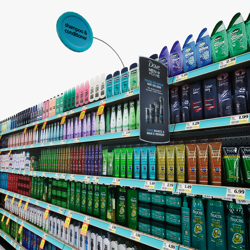 3D Model of Drug store aisle featuring Shampoo & Beauty products - 3D Render 11