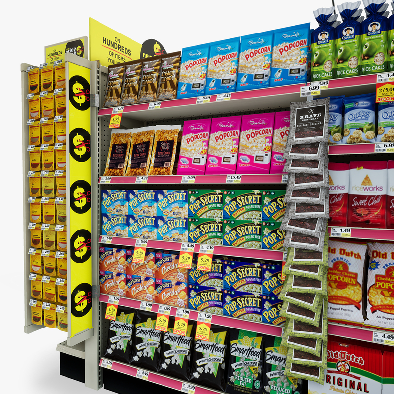 3D Model of Drug store aisle featuring Chip & Soda products - 3D Render 7