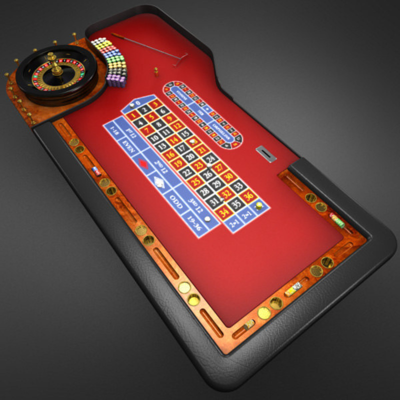 3D Model of 3D Model of a Realistic Casino Poker Table - 3D Render 8
