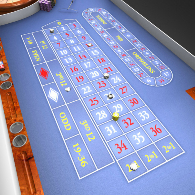3D Model of 3D Model of a Realistic Casino Poker Table - 3D Render 7