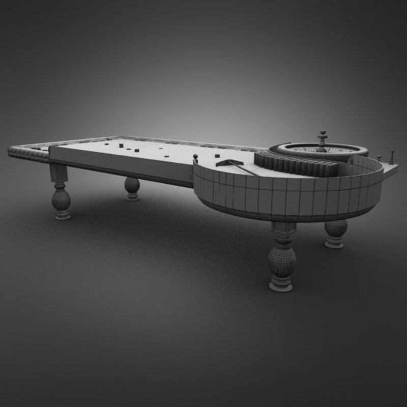 3D Model of 3D Model of a Realistic Casino Poker Table - 3D Render 13