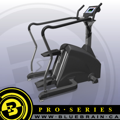 3D Model of Gym Equipment Collection :: Highly Detailed Step Machine - 3D Render 2