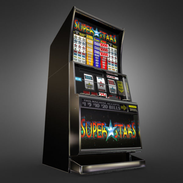 3D Model of Casino Collection :: Realistic Detailed Slot Machine 1. - 3D Render 3