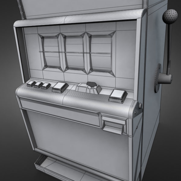 3D Model of Casino Collection :: Realistic Detailed Slot Machine 1. - 3D Render 9