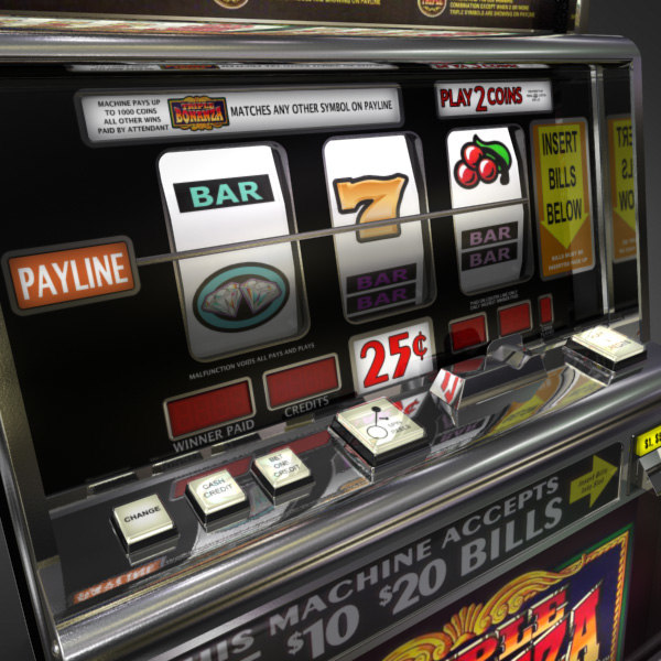 3D Model of Casino Collection :: Realistic Detailed Slot Machine 1. - 3D Render 6