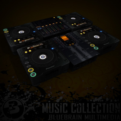 3D Model of Game-ready low polygon collection of DJ Gear models - 3D Render 5