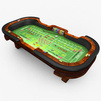 Preview image for 3D product Casino Craps Table - Green