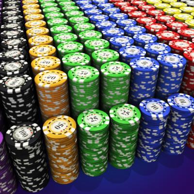 3D Model of Casino Poker Chips - 3D Render 7