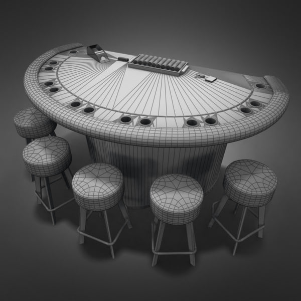 3D Model of Casino Collection - Blackjack Table. - 3D Render 10