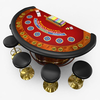 Preview image for 3D product Casino Blackjack Table - Red