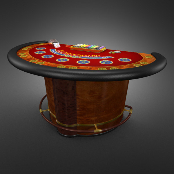 3D Model of Casino Collection - Blackjack Table. - 3D Render 9