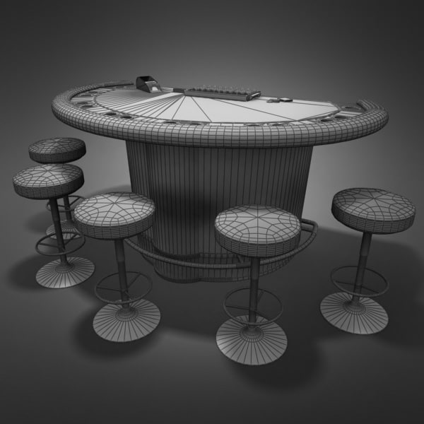 3D Model of Casino Collection - Blackjack Table. - 3D Render 11
