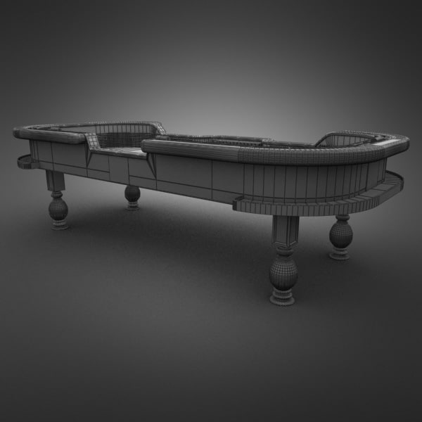 3D Model of Casino Craps Table - 3D Render 13