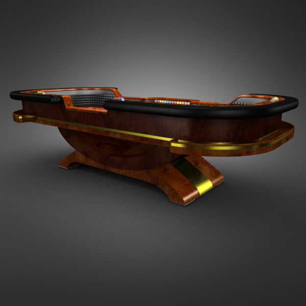 3D Model of Casino Craps Table - 3D Render 2