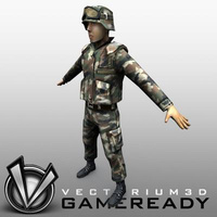 3D Model Download - US Military - Soldier 02