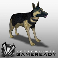 3D Model Download - Low Poly Animals - Sheepdog